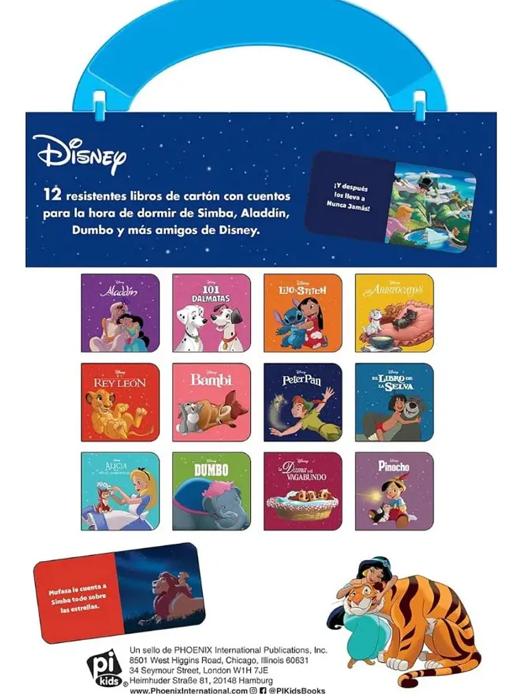 Estuche Disney Cuentos para Dormir - 12 Libros de Cartón 2