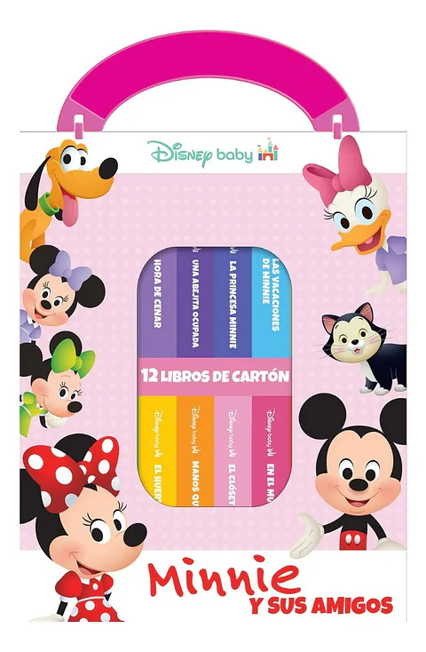 Estuche Disney Baby Minnie y Amigos 12 Libros de Cartón