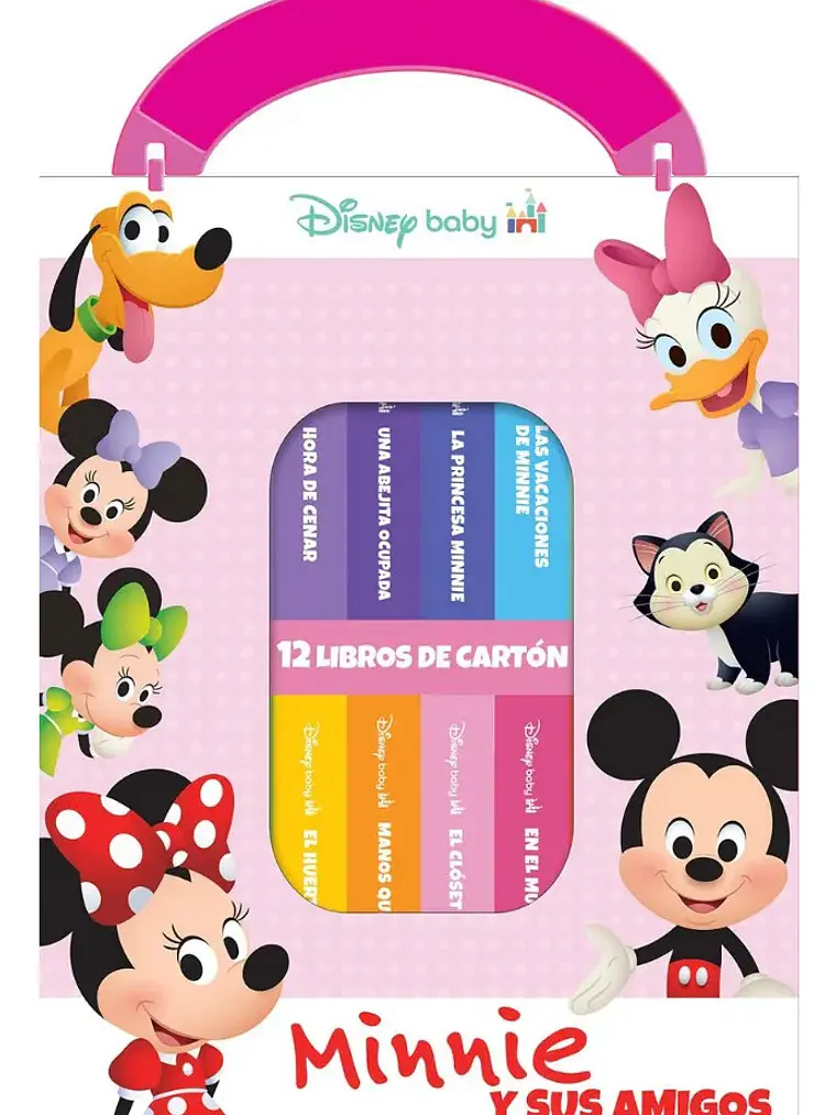 Estuche Disney Baby Minnie y Amigos 12 Libros de Cartón 1