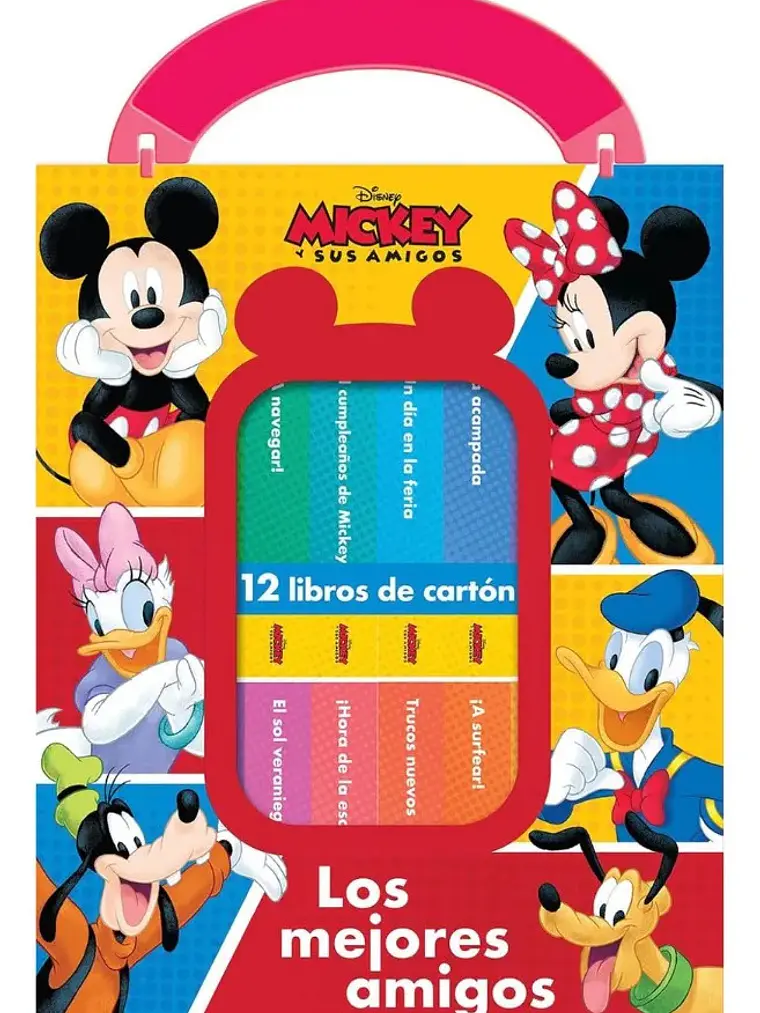 Estuche Disney Mickey y Amigos 12 Libros de Cartón 1