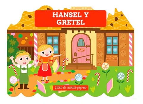 Hansel y Gretel Libro Pop Up Infantil Interactivo