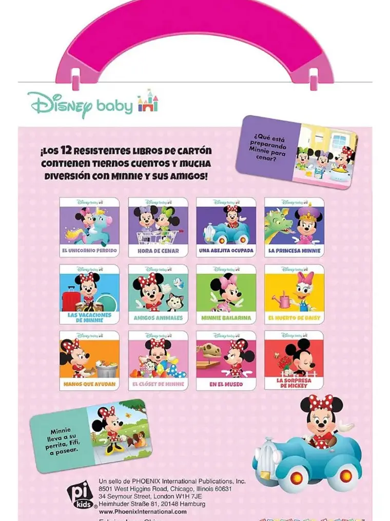 Estuche Disney Baby Minnie y Amigos 12 Libros de Cartón 2
