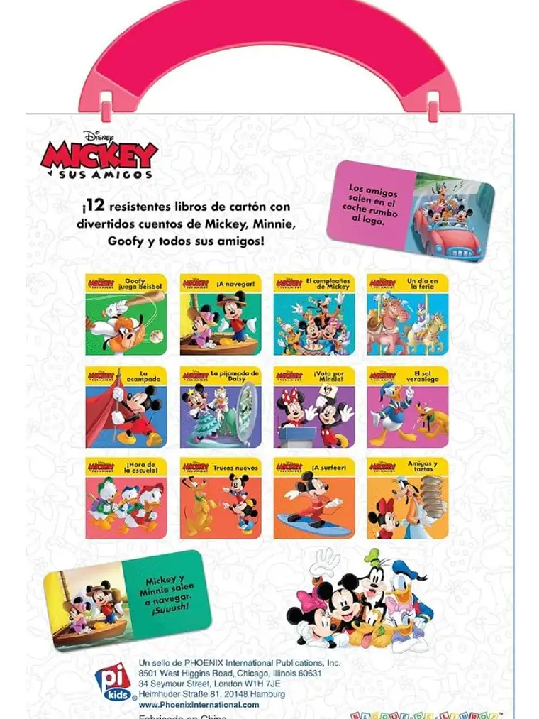 Estuche Disney Mickey y Amigos 12 Libros de Cartón 2