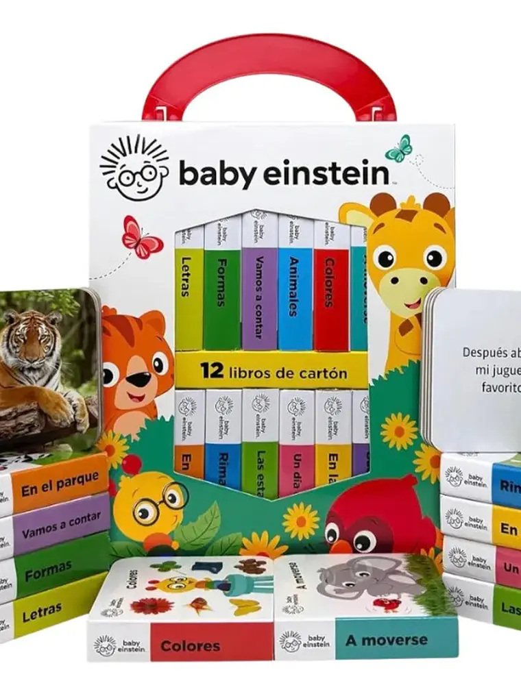 Estuche Baby Einstein Mi Primera Biblioteca 12 Libros Cartón 3