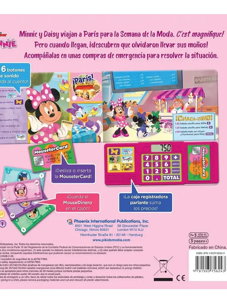 Minnie Mouse Vamos de Compras Caja Registradora Sonidos 2