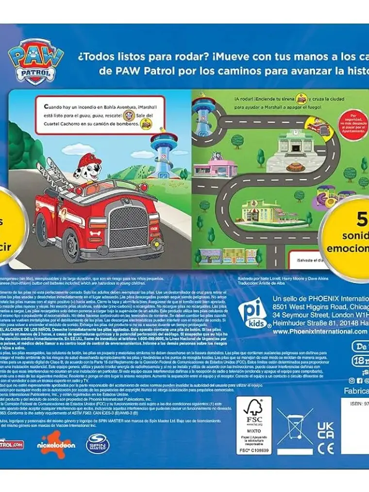 Paw Patrol Vehículos Grrrandiosos Libro Interactivo Sonidos 2