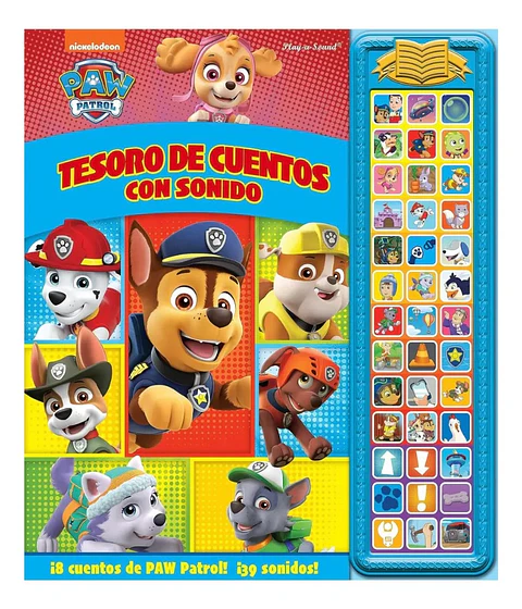 Paw Patrol Tesoro de Cuentos con Sonidos 39 Sonidos PI Kids