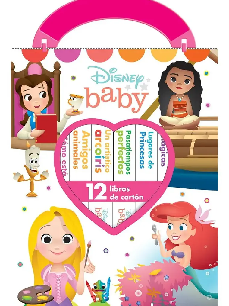 Estuche Disney Baby Princesas Primera Biblioteca 12 Libros 1