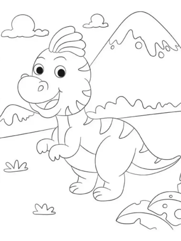 Dinos Salvajes Libro para Colorear con Lápices y Stickers 2