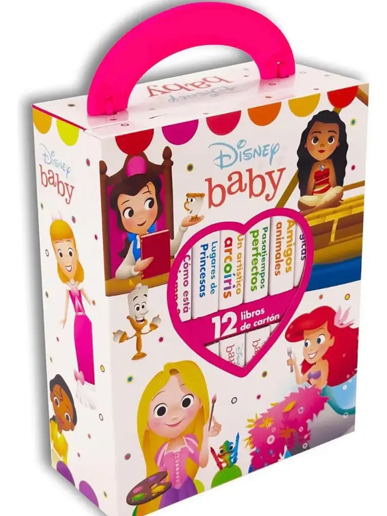 Estuche Disney Baby Princesas Primera Biblioteca 12 Libros 3