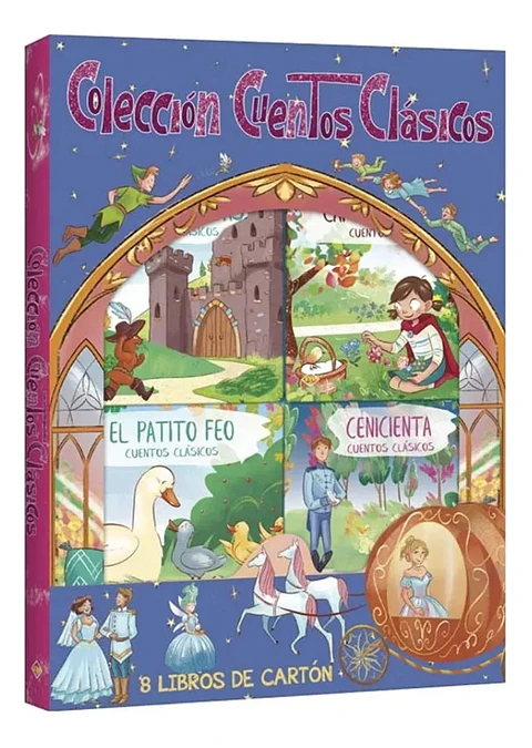 Colección Cuentos Clásicos Mi Pequeña Biblioteca 8 Libros