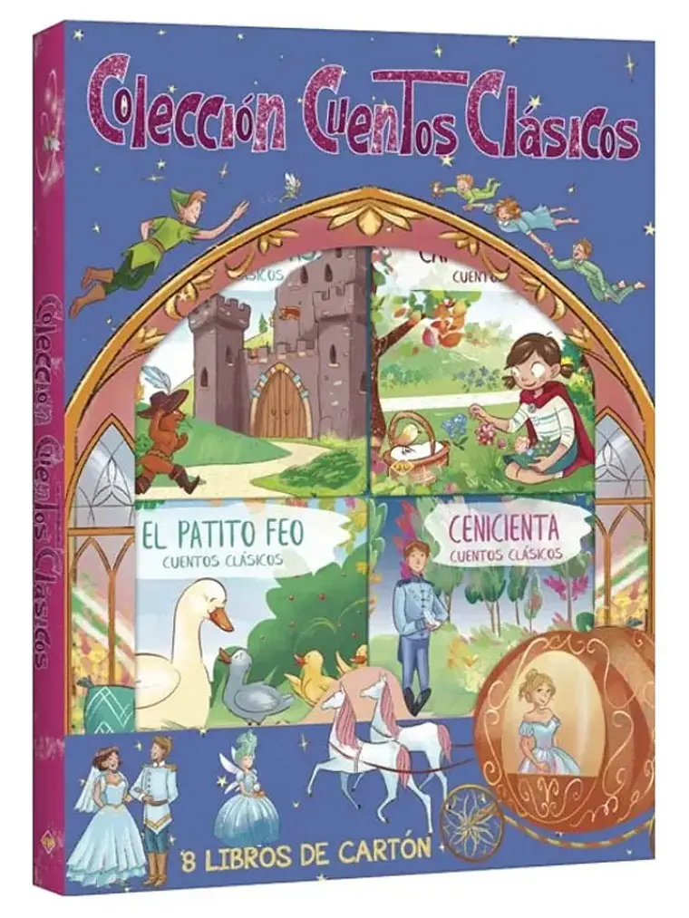 Colección Cuentos Clásicos Mi Pequeña Biblioteca 8 Libros 1