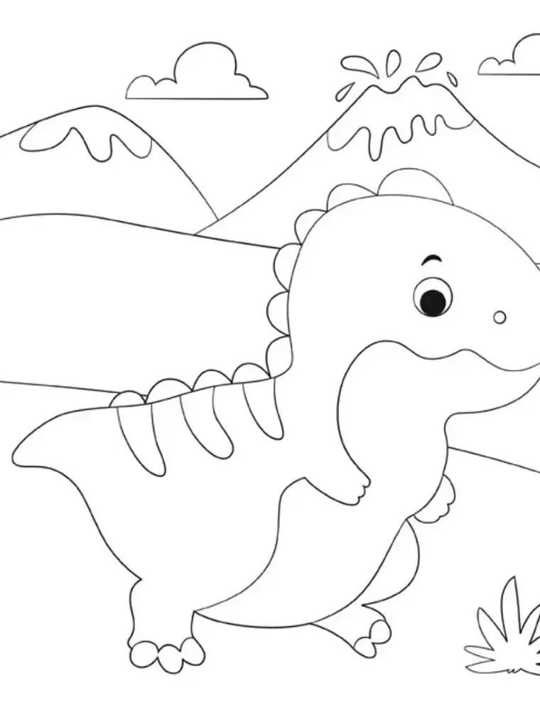 Dinos Salvajes Libro para Colorear con Lápices y Stickers 4