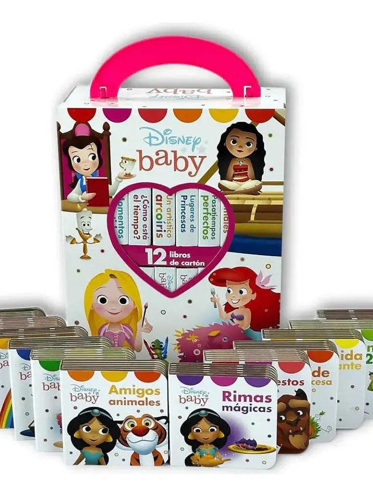 Estuche Disney Baby Princesas Primera Biblioteca 12 Libros 4