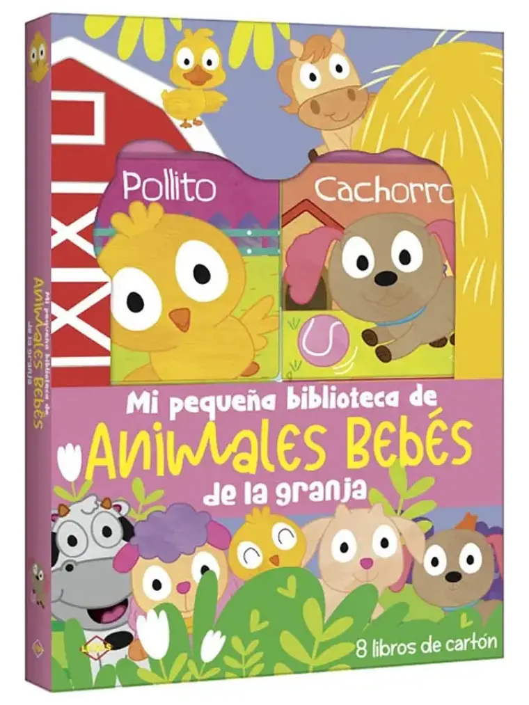 Animales Bebés De La Granja Mi Pequeña Biblioteca 8 Libros 1