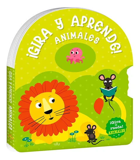 Gira Y Aprende Animales Libro Interactivo Con Rueda Lexus