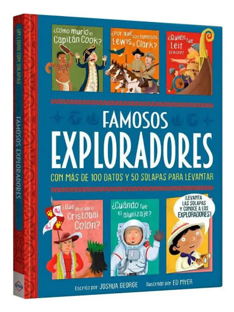 Famosos Exploradores Libro Con 50 Solapas Lexus Kids 1