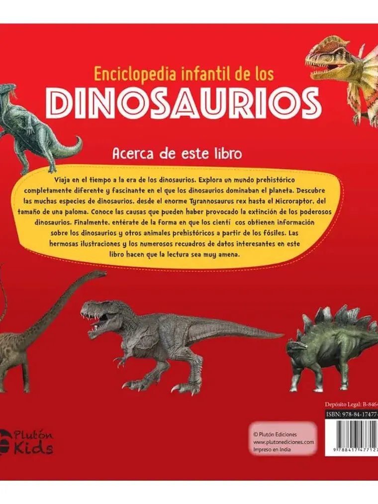 Enciclopedia Infantil De Los Dinosaurios Plutón Kids 2