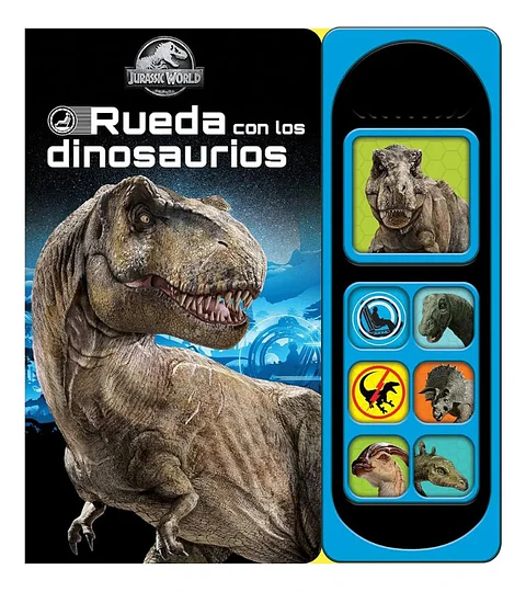 Jurassic World Rueda Con Los Dinosaurios Libro 7 Sonidos