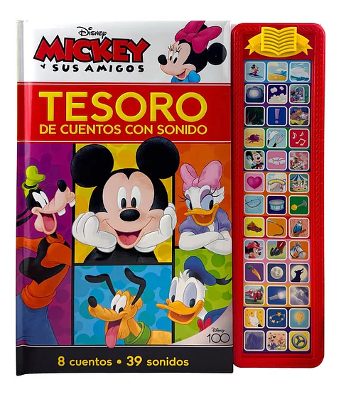 Disney Mickey Y Sus Amigos Tesoro De Cuentos Con 39 Sonidos