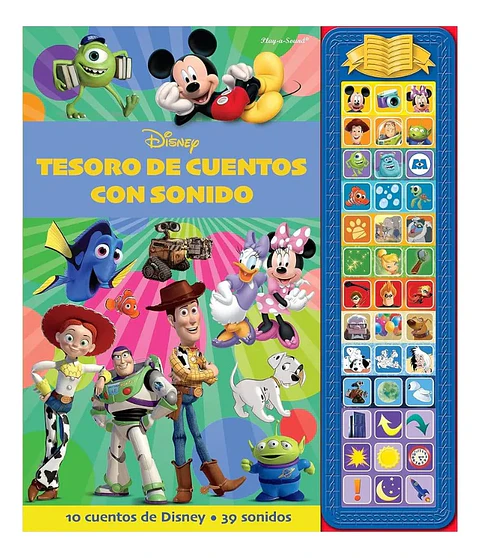 Disney Pixar Tesoro De Cuentos 10 Historias Con 39 Sonidos