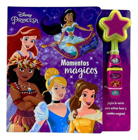 Disney Princesas Momentos Mágicos Libro Con Varita Y Luces