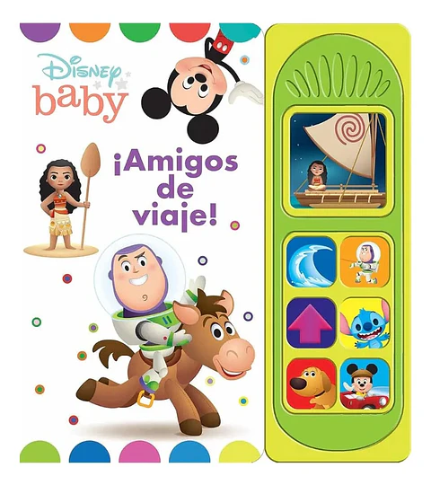 Disney Baby Amigos De Viaje Libro Con 7 Sonidos Y Aventuras
