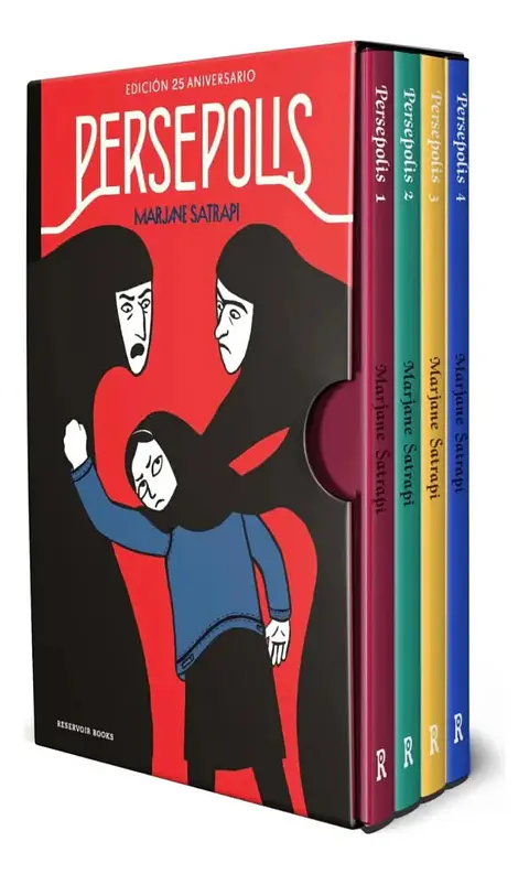 Persépolis Marjane Satrapi - Estuche 4 Tomos 25 Aniversario