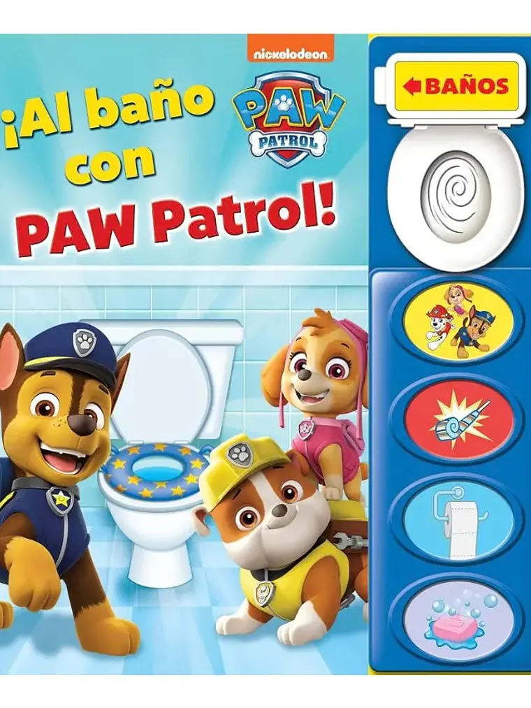 Al Baño Con Paw Patrol Patrulla Canina Libro Sonidos PI Kids 1
