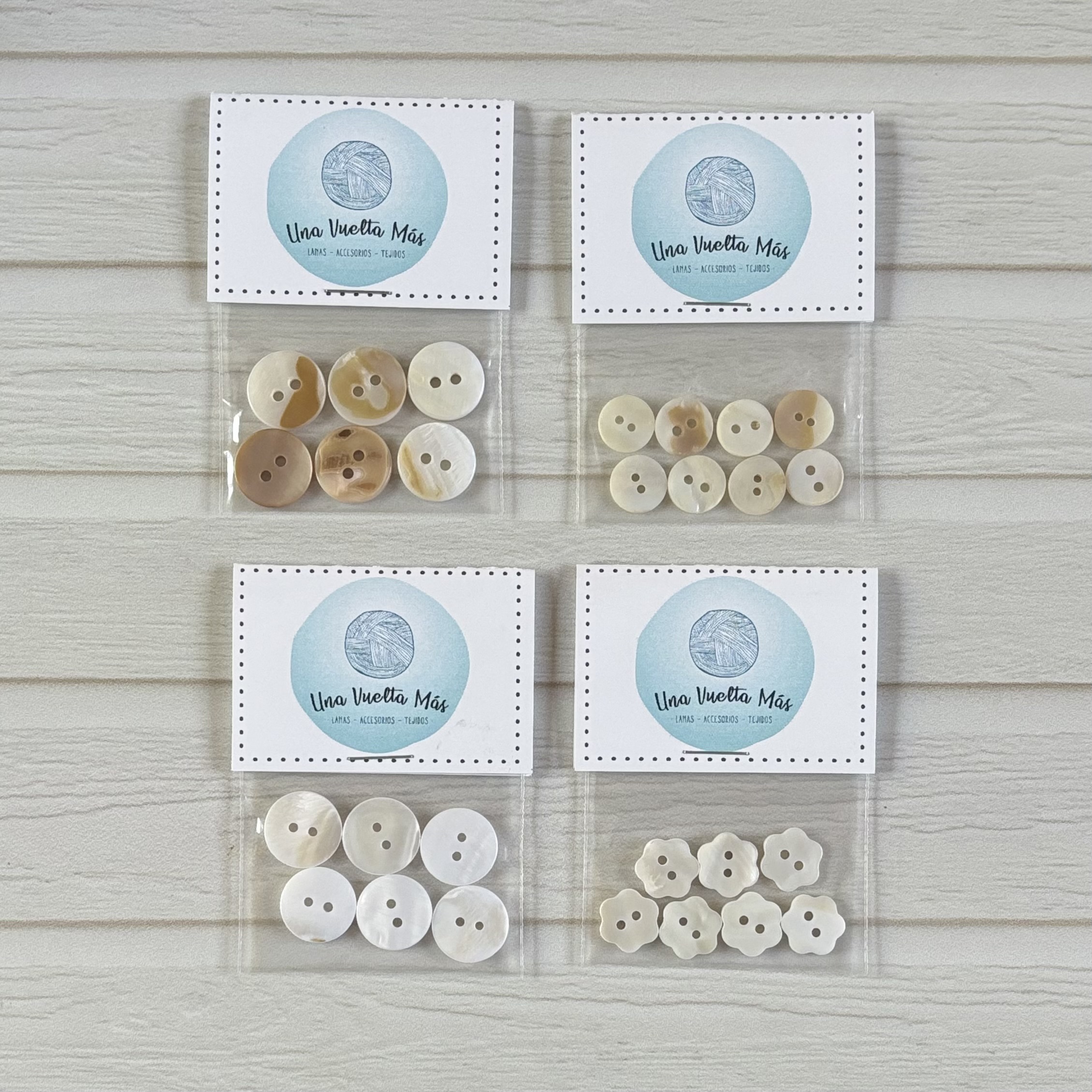 Botones Nacar Blanco