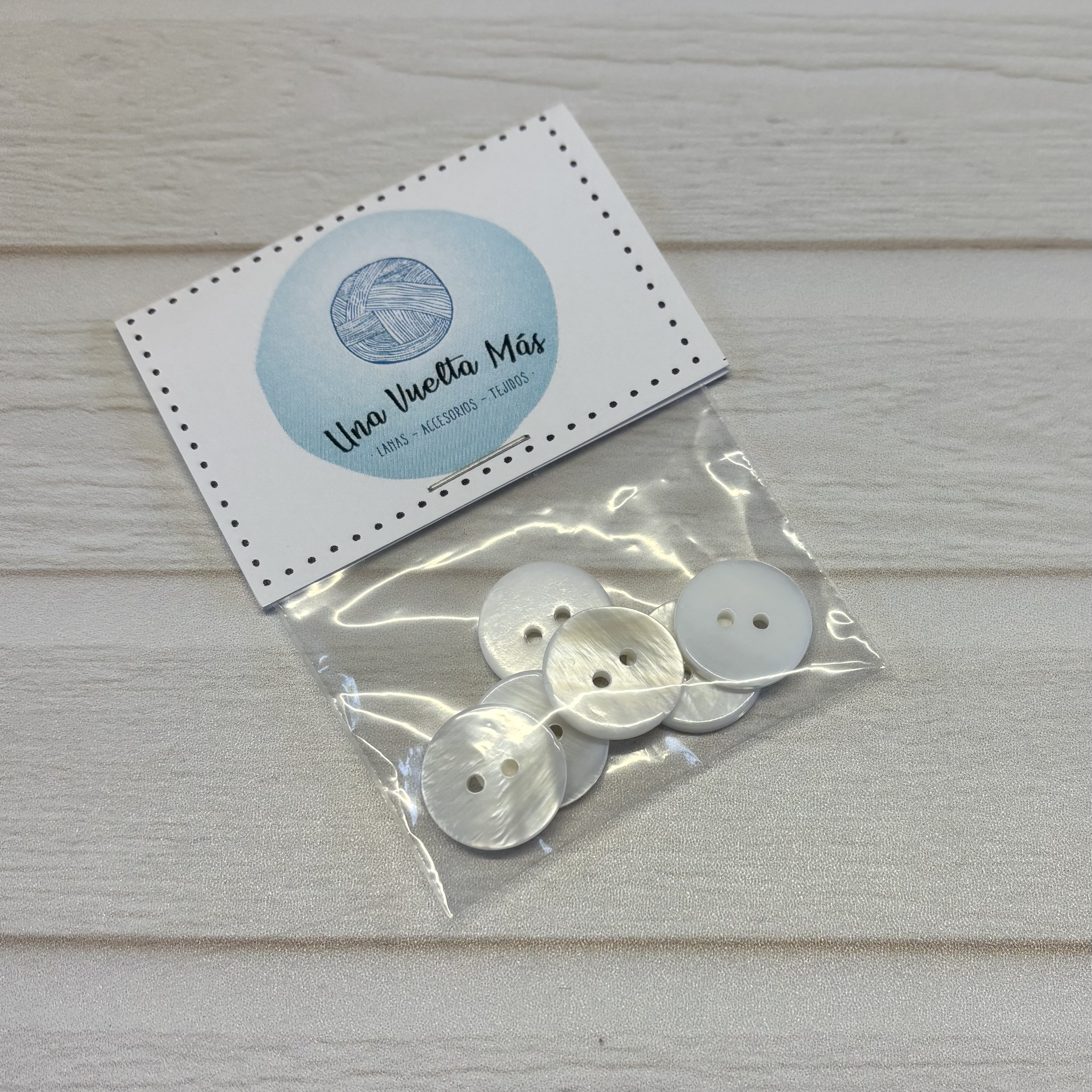 Botones Nacar Blanco