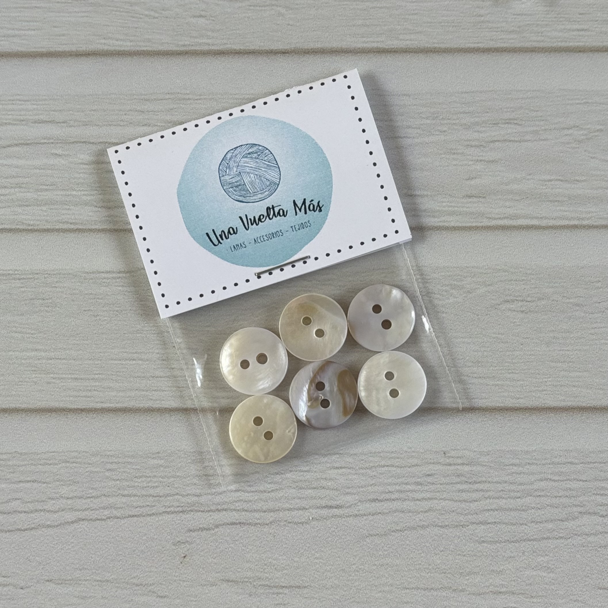 Botones Nacar Blanco