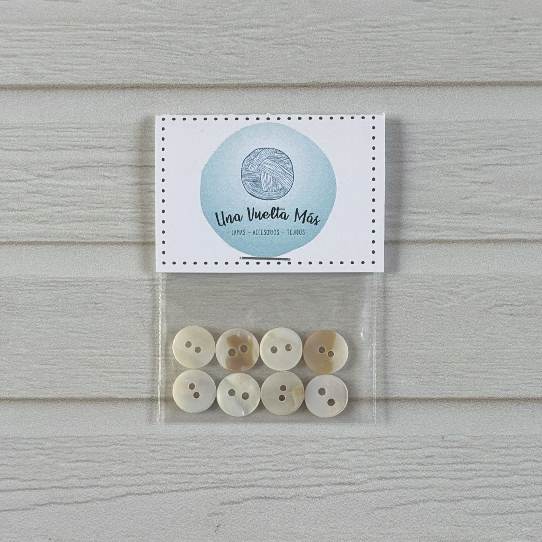 Botones Nacar Blanco