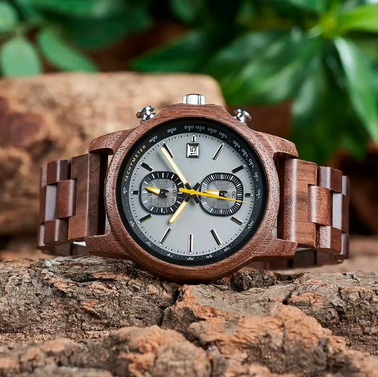 Reloj de madera Grey Oak 3