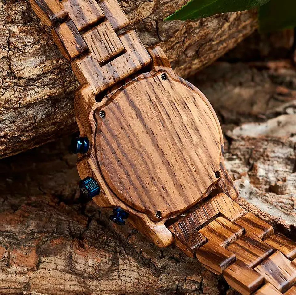 Reloj de madera Grey Oak 4