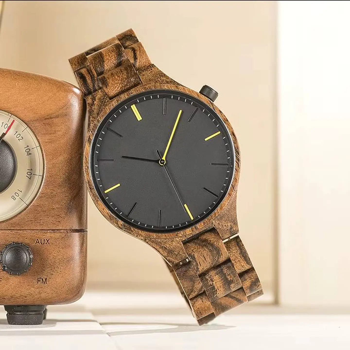 Reloj de madera Oak Gentleman 3