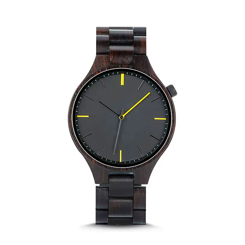 Reloj de madera Ebony Gentleman 2