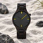 Reloj de madera Ebony Gentleman - Miniatura 1