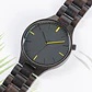 Reloj de madera Ebony Gentleman - Miniatura 5