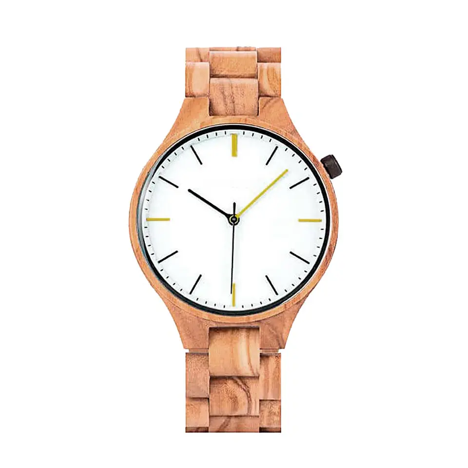 Reloj de madera Zebrano Gentleman 2