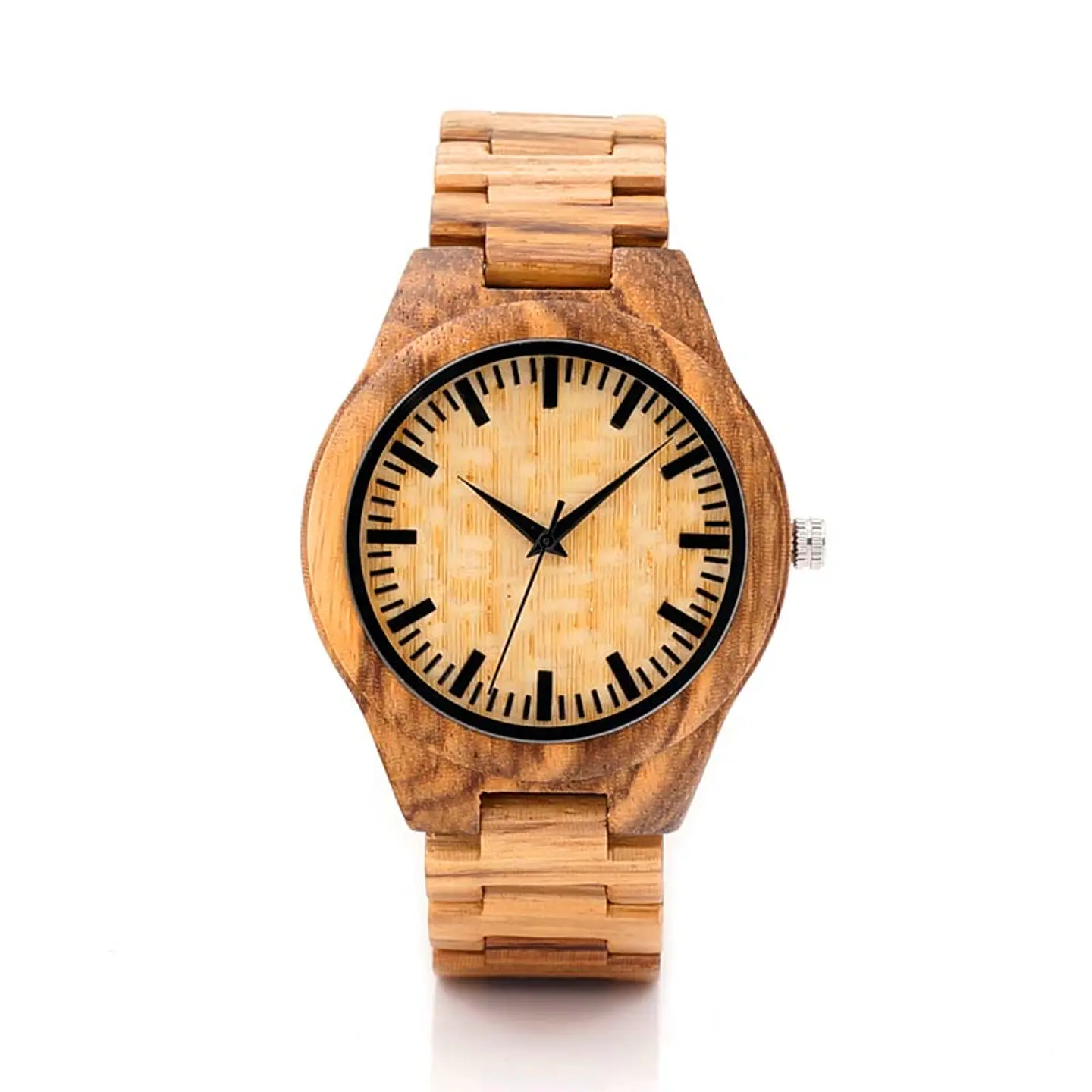 Reloj de madera Classic Zebra 2