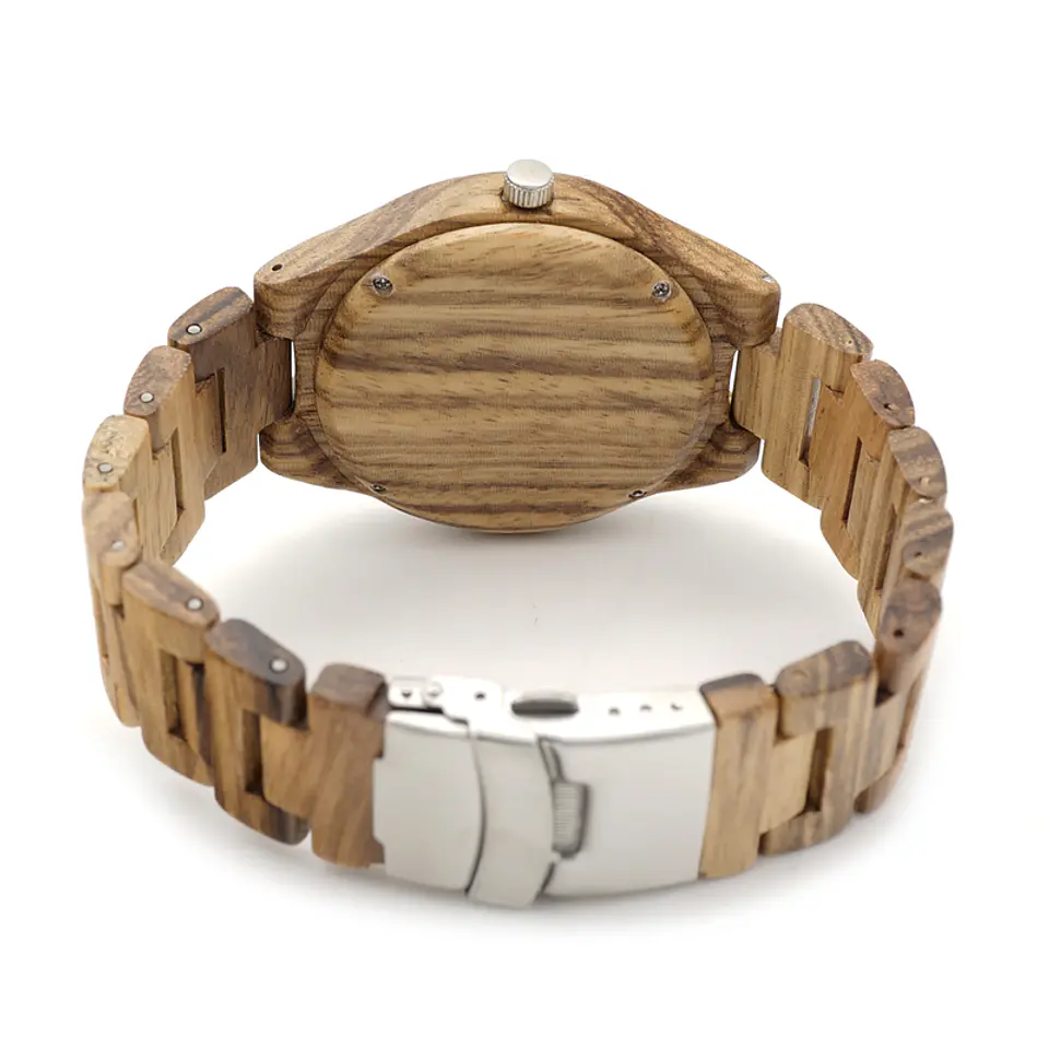 Reloj de madera Classic Zebra 4