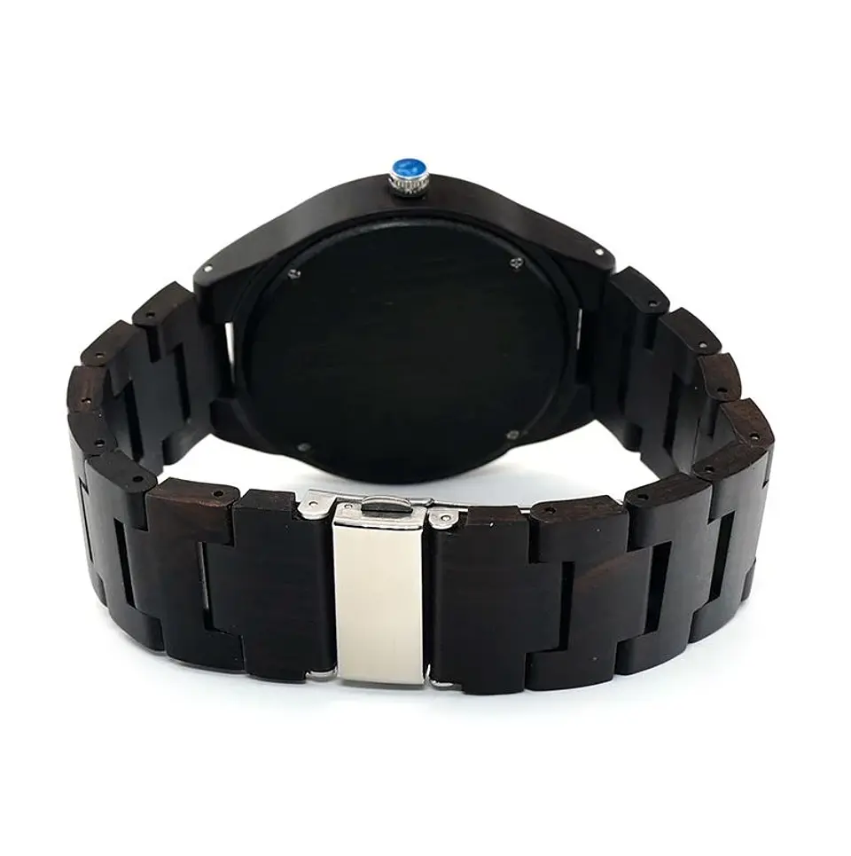 Reloj de madera Ebony Elegance 3
