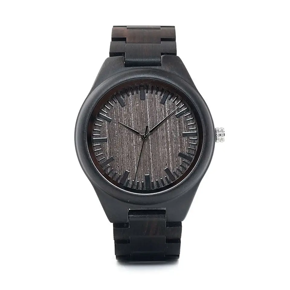 Reloj de madera Ebony Elegance 2