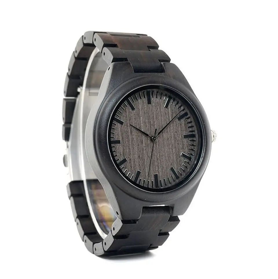 Reloj de madera Ebony Elegance 4