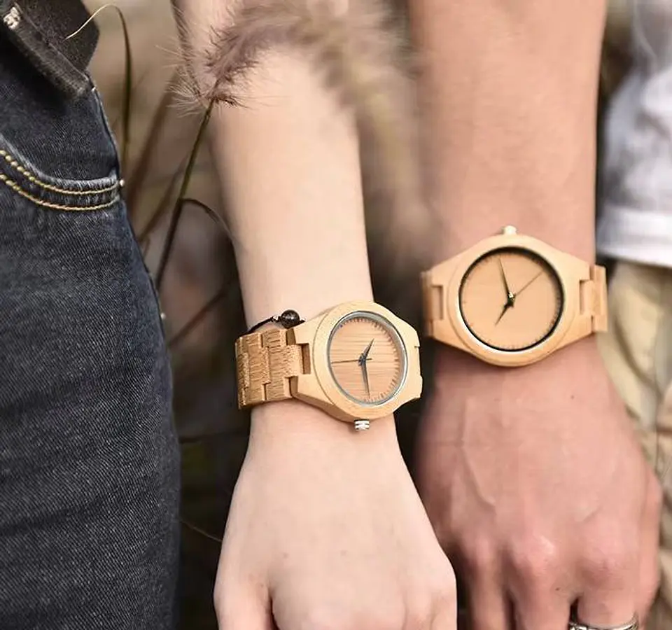 Reloj de madera Bamboo Essential 5