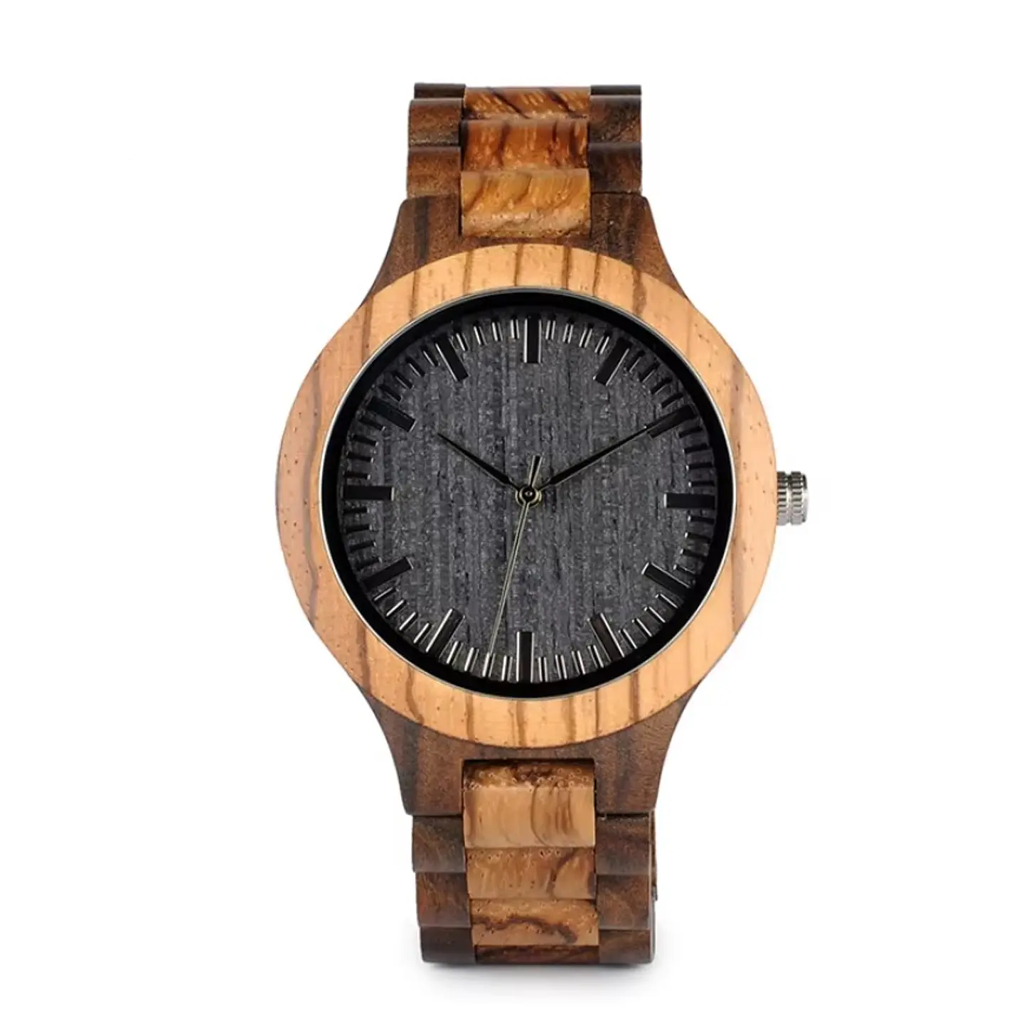 Reloj de madera Black Sand 2