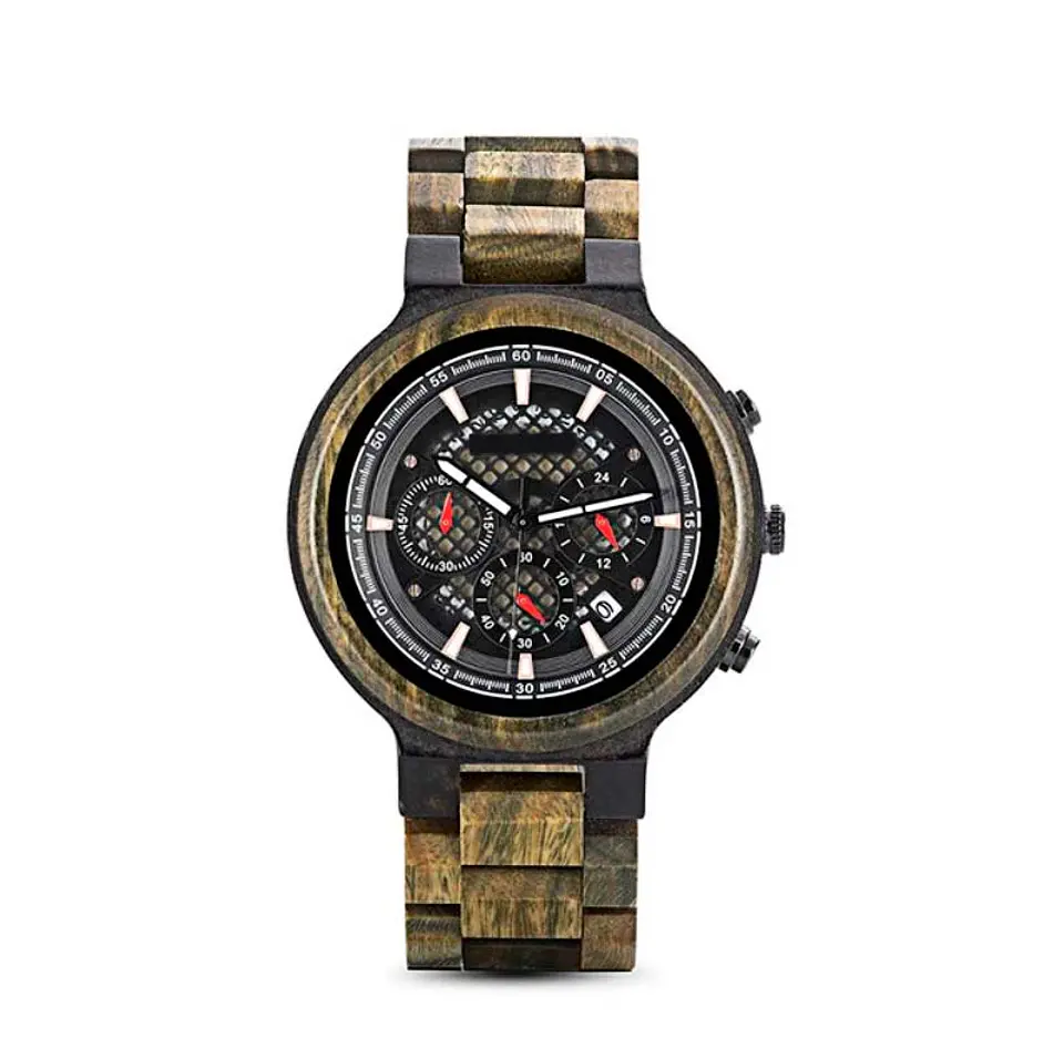 Reloj de madera Emerald Sandal 2