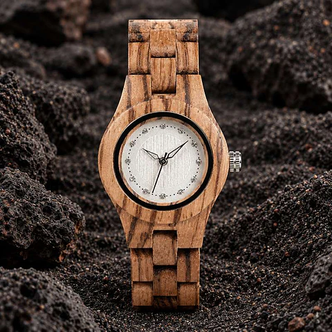 Reloj de madera Country Vanity