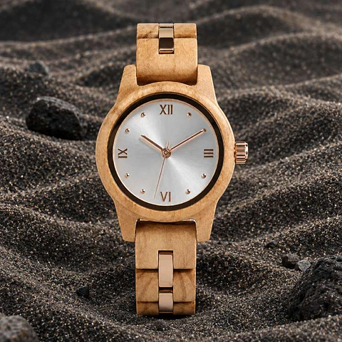 Reloj de madera Rome Vanity